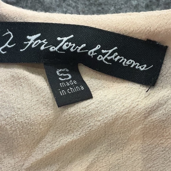 For Love & Lemons Women's Pina Colada Floral Romper Cream Green Size Small S - Picture 5 of 8